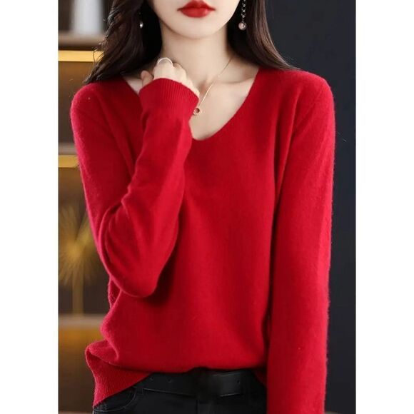 Talbots 100% Cashmere V Neck Sweater - Picture 8 of 8